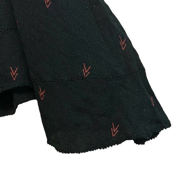 IRO Curved Hem Mini Skirt Black - Picture 8 of 9